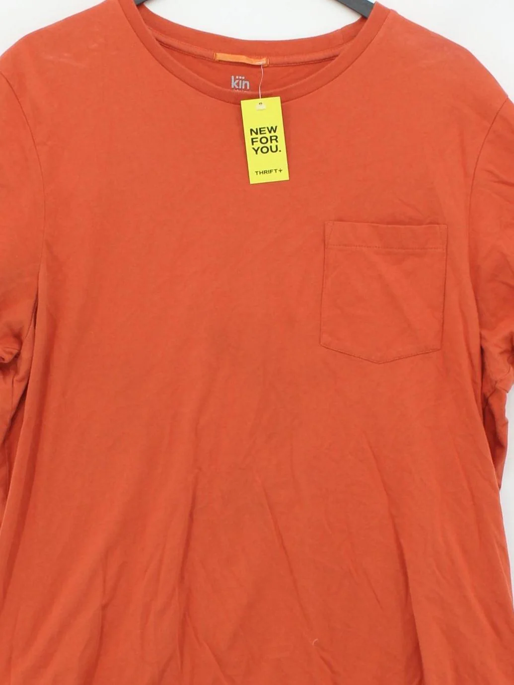 Kin By John Lewis Men's T-Shirt XXL Orange 100% Cotton Basic - Image 3