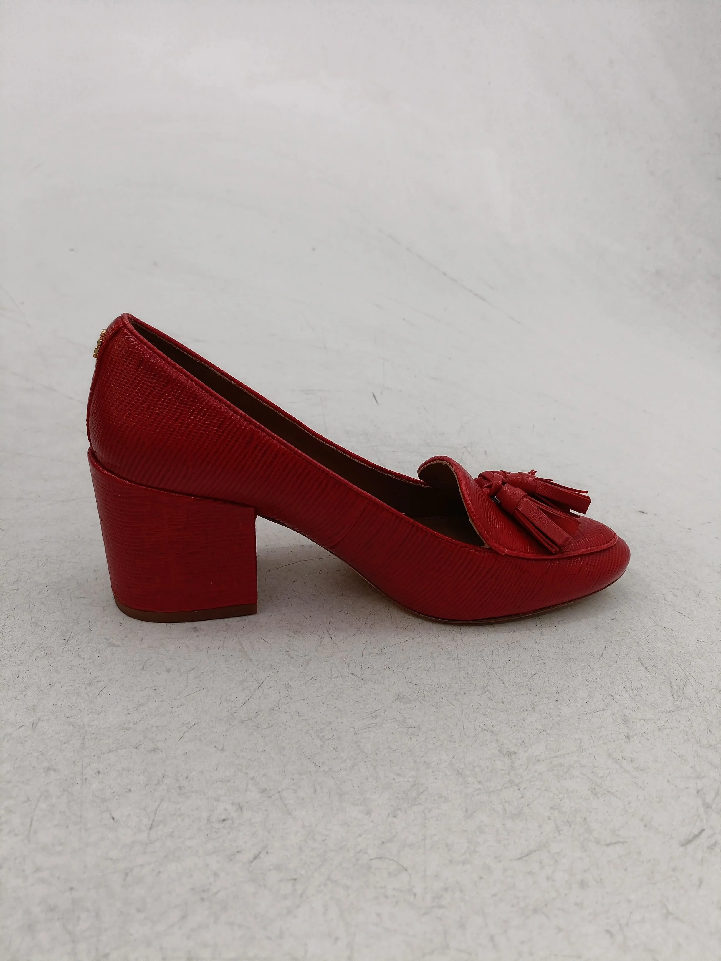 Tory Burch Women's Heels UK 6.5 Red 100% Leather Court - Image 5